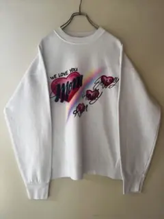 T*M様 No.5201 USA製 90s エアブラシ MOM ハート スウェッ