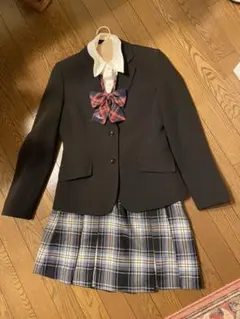 卒業準備　女の子セットアップ　チェックスカート　卒服