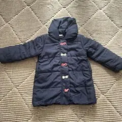 リボン付き　コート　アウター　上着　ダウン　防寒