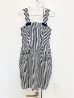 FOXEY BOUTIQUE ストライプ ワンピース ノースリーブ 日本製のサムネイル