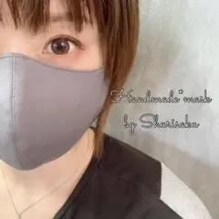 立体マスク❤︎ツイル・グレー／Mサイズ