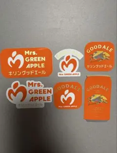 Mrs. GREEN APPLE GOODALE ステッカーセット　コンプリート