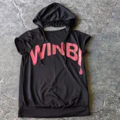 WINBI フード付き半袖Tシャツ