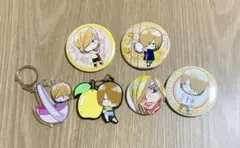 弱虫ペダル　青八木一　缶バッジ、キーホルダーセット