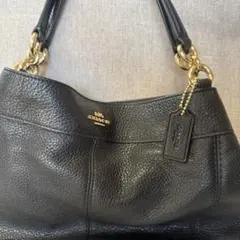 COACH ブラックレザー バッグ