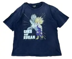 ドラゴンボールZ孫悟空 孫悟飯 プリント アニメ Tシャツ