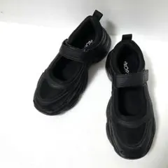 《美品》ORTR 厚底 スニーカー メリージェーン ベロクロ