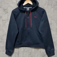 【PUMA】プーマ トラックジャケット トレーニングジャージ ネイビーレディスL