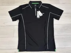 【新品】TIGORA ハーフジップ ポロシャツ ブラックのサムネイル