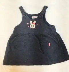 ミキハウス うさこちゃん ジャンパースカート(70～80サイズ)