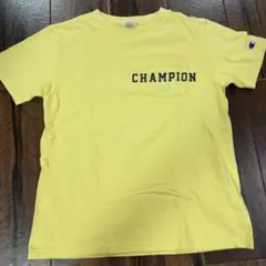 【中古】チャンピオン　キッズ　Tシャツ　黄色　160