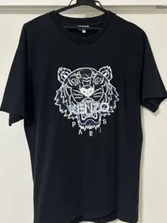 【激レア】ケンゾー☆豪華 タイガー刺繍 チェックロゴTシャツ 入手困 6457