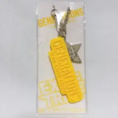 GENERATIONS キーホルダー イエロー ロゴ　ストラップ