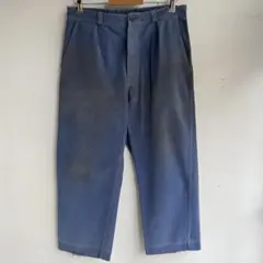60s 70s フランス軍 ワークパンツ コットンツイル ユーロ ヴィンテージ