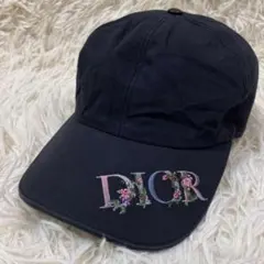 【Dior】美品21ssクリスチャンディオール キャップ フラワー刺繍オブリークのサムネイル