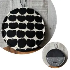 ● Handmade 鍋敷き 20cm ブラックトマト staubなどに ●のサムネイル