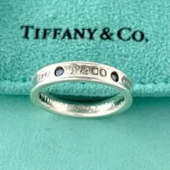 Tiffany & Co. シルバーリング サファイア付き TIFFANY&Co.】ティファニー 1837 12.5号 リング・指輪 シルバー