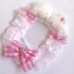 48. 魔法少女ねこ 白 トレカケース レースデコ ネコ耳 編上げ