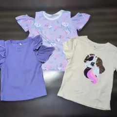 女の子120cmtシャツ3枚セットGU H＆M