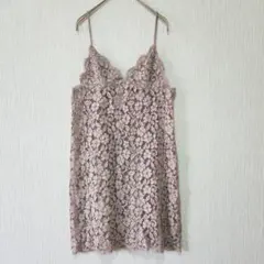 【COCO DEAL】（M）フラワーレースキャミワンピース/華やか/重ね着のサムネイル