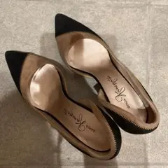 銀座かねまつ　バイカラーパンプス