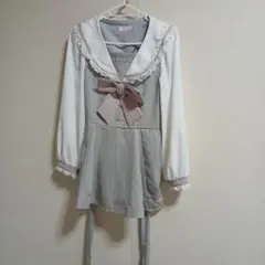 リズリサ セーラーカラーセットアップ グレー