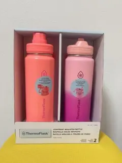 Thermoflask ステンレスボトル　2本セット　ピンクのサムネイル