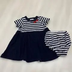 ストライプワンピース　ブルマパンツセット