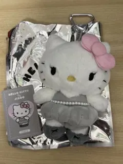 BLACKPINK ジス キティ ぬいぐるみ キーリング ピンクグレー 韓国