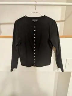 agnès b. ブラック カーディガン サイズ2