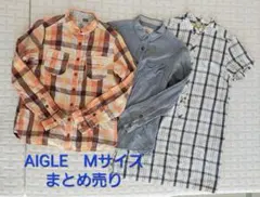 AIGLE　Mサイズ　まとめ売り　長袖シャツ×2枚+半袖チュニック レディースのサムネイル