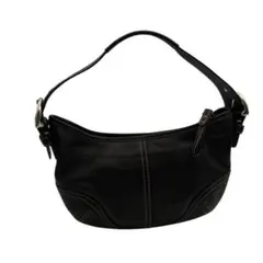 美品 コーチ COACH ワンショルダーバッグ ハーフムーン 8A01 ブラック 