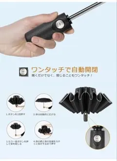 折りたたみ傘 ワンタッチ自動開閉 頑丈な10本骨 晴雨兼用