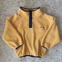 山*様 古着 エルエルビーン ハーフスナップ フリース 筆記体ロゴ 80s 