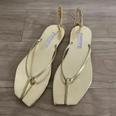 【PIPPICHIC】アンクレットチェーントングサンダル 24cm(Mサイズ)