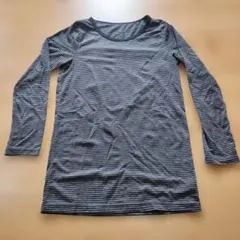 ヒートテック ストライプ 長袖 アンダーシャツ 140