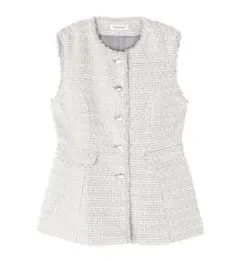 新品タグ付き　NATURAL BEAUTY BASIC，　ツィードジレ