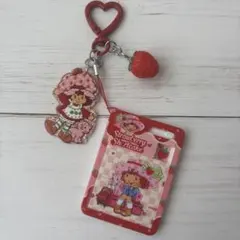 ストロベリーショートケーキ　パズル　キラキラアクリル　じゃらじゃらキーホルダー