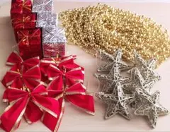 ボールチェーン 約14m80cm　オーナメントセット　クリスマス飾り