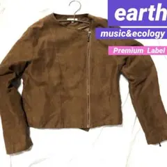 美シルエット✨ earth music&ecology ✨ スウェードジャケット