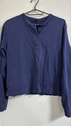 ユニクロ　ネイビー カーディガン M