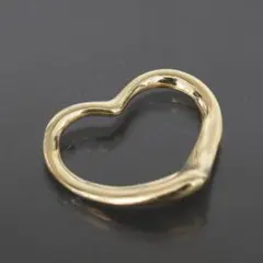 ティファニー オープンハート ミディアム ネックレス トップ K18YG