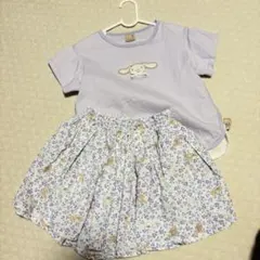 プティマイン　シナモン　シナモロール　上下セット　Tシャツ　キュロット　110