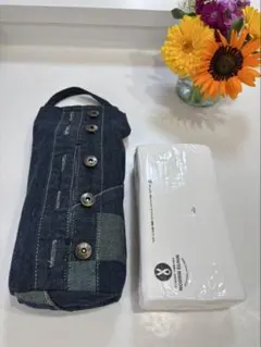 デニムリメイク トイレットペーパーカバー - メルカリ