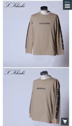 L.T.A× 花園セレナコラボ長袖Tシャツ カーキ XL 未使用【完全受注生産品