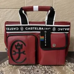 【新品】カステルバジャック　ミニトートバッグ　ドミネ　赤　15,400円のサムネイル
