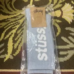 STUSSY ソックス ライトブルー