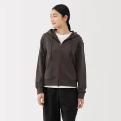 ジップパーカー 長め レディース