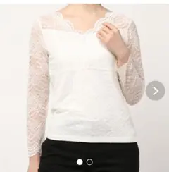 ロペピクニック【2WAY】総レース長袖インナートップス