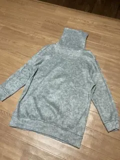 ITS'DEMO オフタートルシャギーニットプルオーバー　FREEサイズ